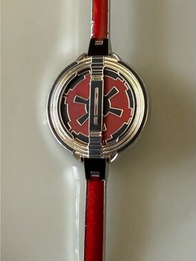 Star Wars Red and Silver Imperial Emblem Ring